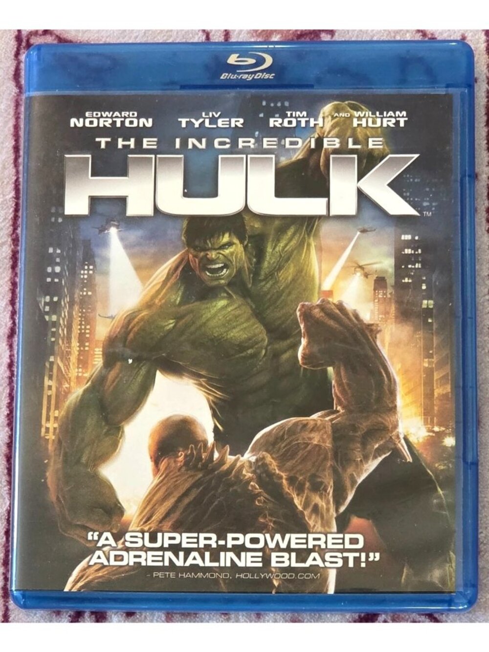 The Incredible Hulk (Blu-ray, 2008) Edward Norton, Liv Tyler, Tim Roth